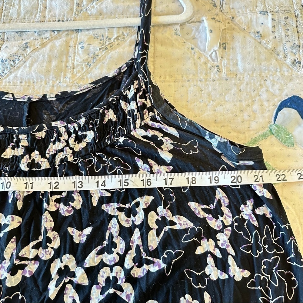Strappy floral mini dress sleeveless swing flowy flattering women’s XL - Picture 6 of 7